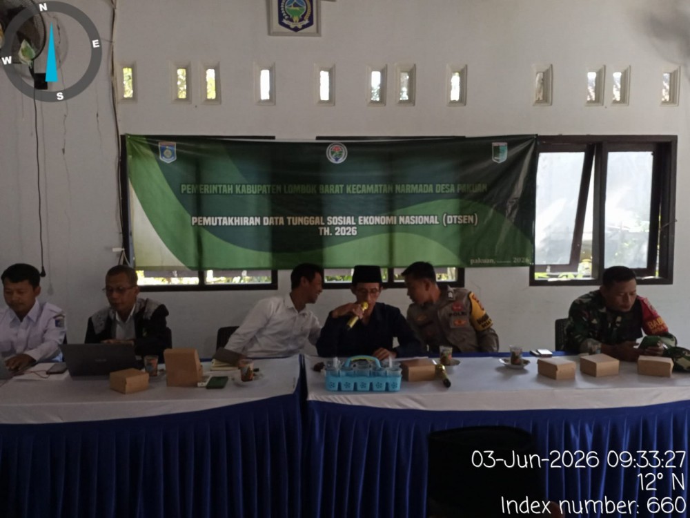Rapat Pemutakhiran data Sosial Ekonomi masyarakat